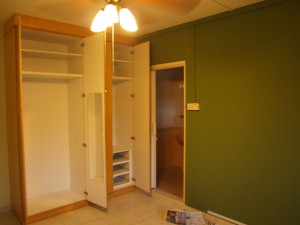 Master bedroom cabinets.