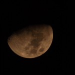 The moon on the night of August 29, 2009. The moon on the night of August 29, 2009.
