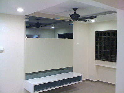 Living Room Console on Living Room With Tv Console And Ceiling Fan